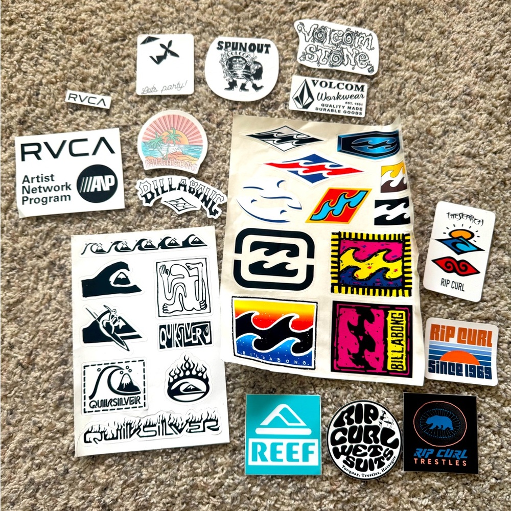 sticker surf brand
